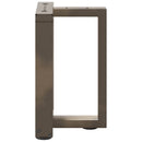 sofabordsben T-formet 2 stk. sort 38x25x(42-43) cm stål