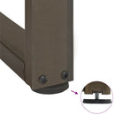 sofabordsben T-formet 2 stk. sort 38x25x(42-43) cm stål