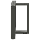 sofabordsben T-formet 2 stk. antracit 50x25x(42-43) cm stål