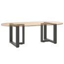sofabordsben T-formet 2 stk. antracit 50x25x(42-43) cm stål