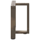 sofabordsben T-formet 2 stk. sort 50x25x(42-43) cm stål