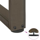 sofabordsben T-formet 2 stk. sort 50x25x(42-43) cm stål