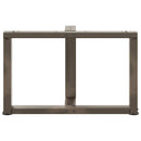 sofabordsben T-formet 2 stk. sort 60x25x(42-43) cm stål