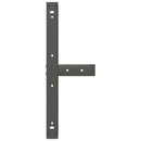 sofabordsben T-formet 2 stk. antracit 70x25x(42-43) cm stål
