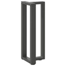 konsolbordben T-formet 2 stk. antracit 25x28x(72-73) cm stål
