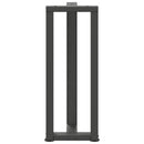 konsolbordben T-formet 2 stk. antracit 25x28x(72-73) cm stål