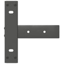 konsolbordben T-formet 2 stk. antracit 25x28x(72-73) cm stål