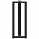 konsolbordben T-formet 2 stk. sort 38x25x(72-73) cm stål