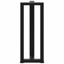 konsolbordben T-formet 2 stk. sort 38x25x(72-73) cm stål