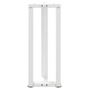 konsolbordben T-formet 2 stk. hvid 38x25x(72-73) cm stål