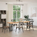 konsolbordben T-formet 2 stk. antracit 38x25x(72-73) cm stål