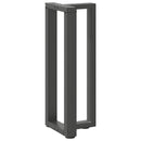 konsolbordben T-formet 2 stk. antracit 38x25x(72-73) cm stål