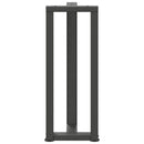 konsolbordben T-formet 2 stk. antracit 38x25x(72-73) cm stål
