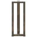 konsolbordben T-formet 2 stk. sort 38x25x(72-73) cm stål