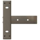 konsolbordben T-formet 2 stk. sort 38x25x(72-73) cm stål
