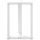 spisebordsben T-formet 2 stk. hvid 60x35x(72-73) cm stål