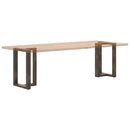 spisebordsben T-formet 2 stk. sort 60x35x(72-73) cm stål