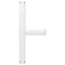 spisebordsben T-formet 2 stk. hvid 70x35x(72-73) cm stål