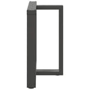 spisebordsben T-formet 2 stk. antracit 70x35x(72-73) cm stål