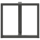 spisebordsben T-formet 2 stk. antracit 70x35x(72-73) cm stål