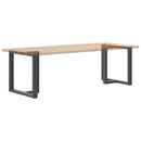 spisebordsben T-formet 2 stk. antracit 70x35x(72-73) cm stål
