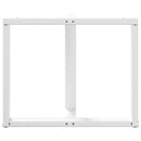 spisebordsben T-formet 2 stk. hvid 90x35x(72-73) cm stål