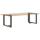 spisebordsben T-formet 2 stk. antracit 90x35x(72-73) cm stål