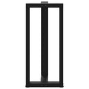 barbordsben T-formet 2 stk. sort 40x35x(90-91) cm stål