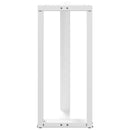 barbordsben T-formet 2 stk. hvid 40x35x(90-91) cm stål
