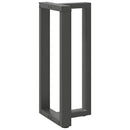 barbordsben T-formet 2 stk. antracit 40x35x(90-91) cm stål