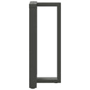 barbordsben T-formet 2 stk. antracit 40x35x(90-91) cm stål