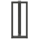barbordsben T-formet 2 stk. antracit 40x35x(90-91) cm stål