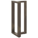barbordsben T-formet 2 stk. sort 40x35x(90-91) cm stål