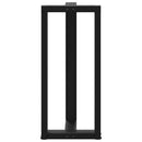 barbordsben T-formet 2 stk. sort 50x35x(90-91) cm stål