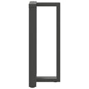 barbordsben T-formet 2 stk. antracit 50x35x(90-91) cm stål