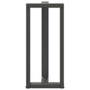 barbordsben T-formet 2 stk. antracit 50x35x(90-91) cm stål