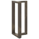 barbordsben T-formet 2 stk. sort 50x35x(90-91) cm stål