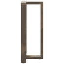 barbordsben T-formet 2 stk. sort 50x35x(90-91) cm stål