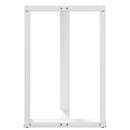 barbordsben T-formet 2 stk. hvid 60x35x(90-91) cm stål
