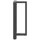 barbordsben T-formet 2 stk. antracit 60x35x(90-91) cm stål