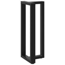 barbordsben T-formet 2 stk. sort 40x35x(100-101) cm stål