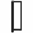 barbordsben T-formet 2 stk. sort 40x35x(100-101) cm stål