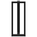 barbordsben T-formet 2 stk. sort 40x35x(100-101) cm stål