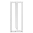 barbordsben T-formet 2 stk. hvid 40x35x(100-101) cm stål