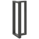 barbordsben T-formet 2 stk. antracit 40x35x(100-101) cm stål