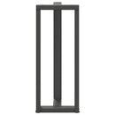 barbordsben T-formet 2 stk. antracit 40x35x(100-101) cm stål