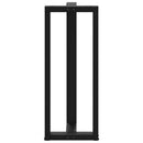 barbordsben T-formet 2 stk. sort 50x35x(100-101) cm stål