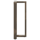 barbordsben T-formet 2 stk. sort 50x35x(100-101) cm stål