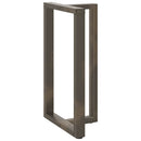 barbordsben T-formet 2 stk. sort 60x35x(100-101) cm stål