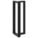 barbordsben T-formet 2 stk. sort 40x35x(110-111) cm stål